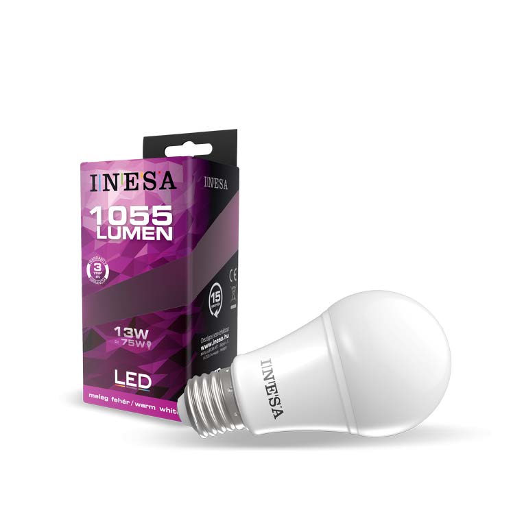 Слика од продуктот INESA LED A60 13W 1050lm 4000K E27 180°