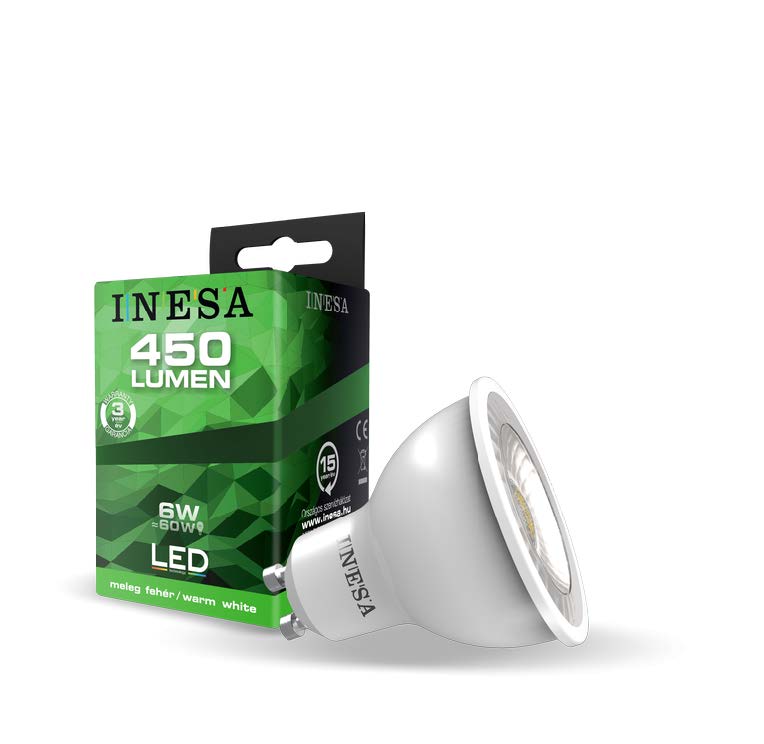 Слика од продуктот INESA LED Spot 6W 450lm 3000K 38° GU10