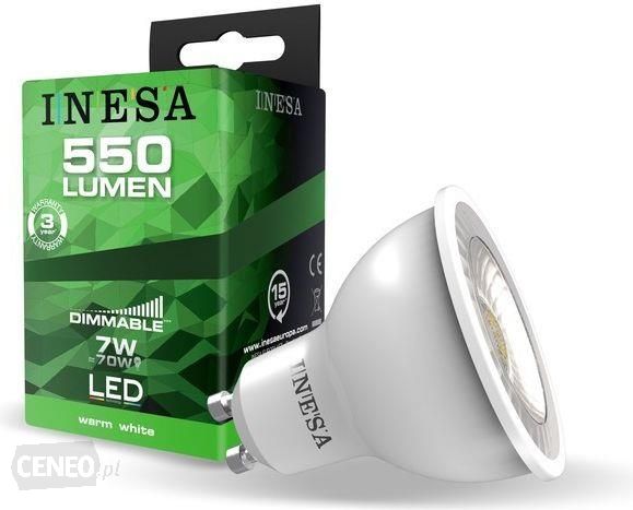 Слика од продуктот INESA GU10 7W 38° LED Spot 3000K Dimmable